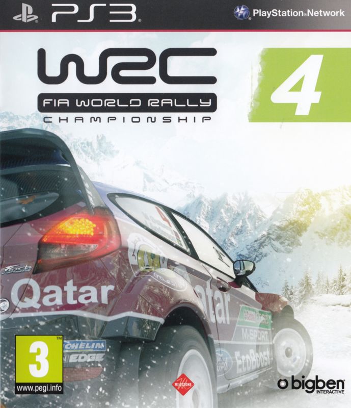 WRC 4: FIA World Rally Championship box art for Playstation 3